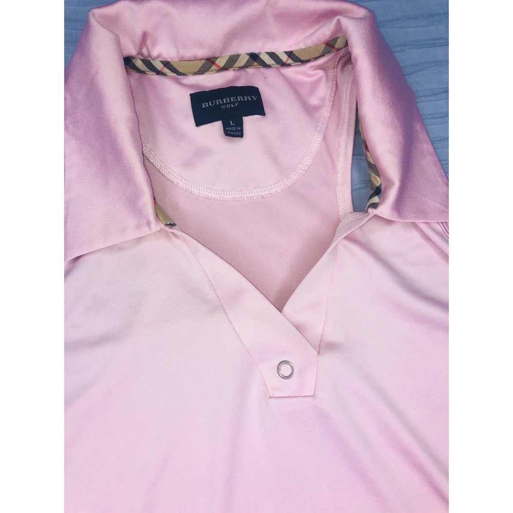 Light Pink Burberry Silk Tank